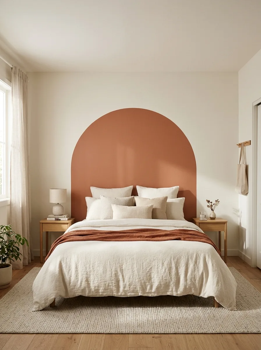 1. Bedroom Without Headboard: Paint a Faux Headboard