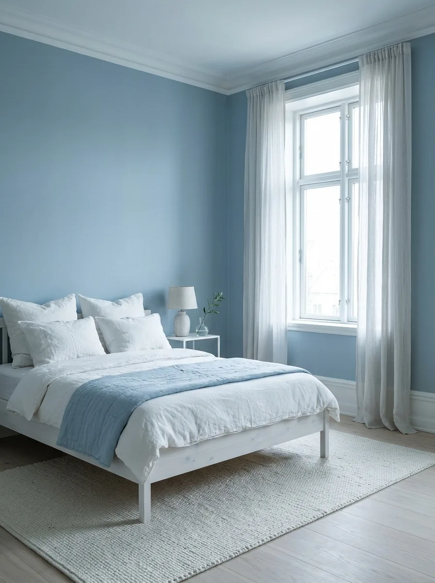 1. Soft Blue Walls