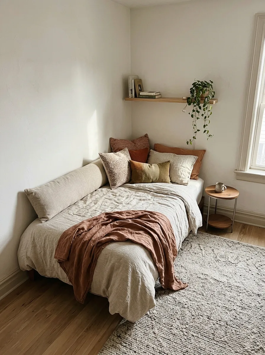 9. Bed In Corner Of Room Against Wall: Build a Cosy Nook