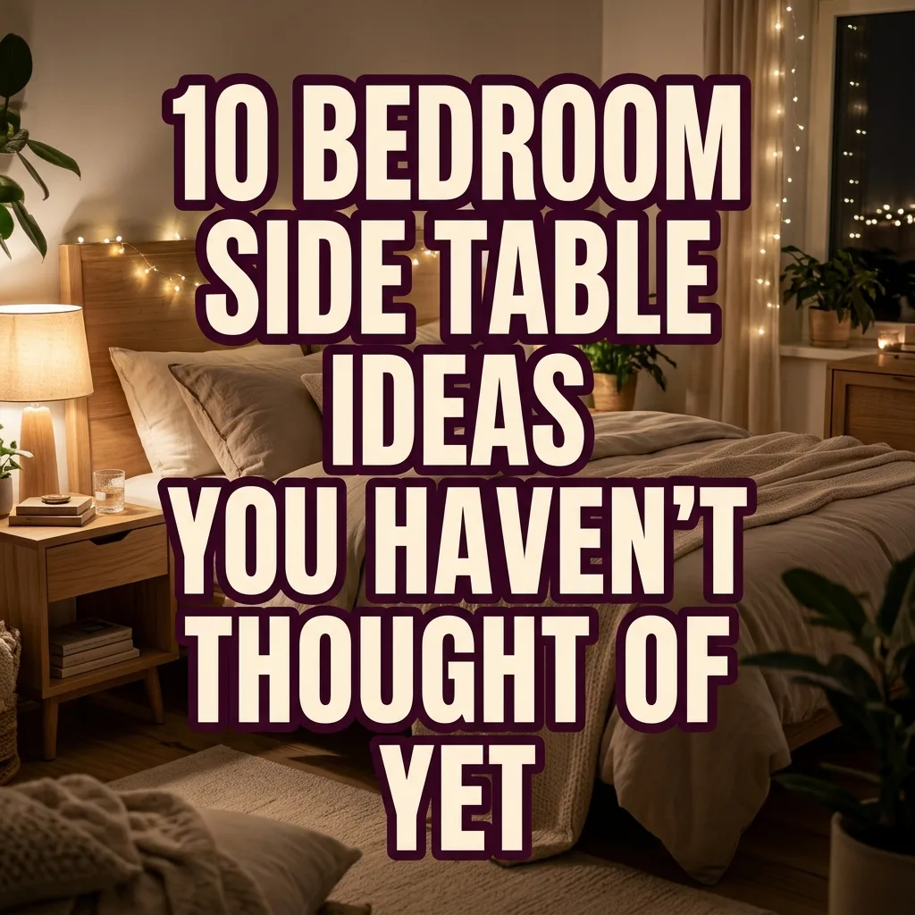 Bedroom Side Table Ideas