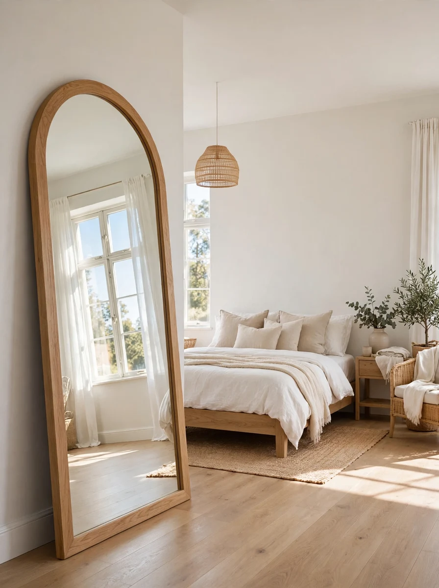 Let a Full-Length Mirror Double Light and Space