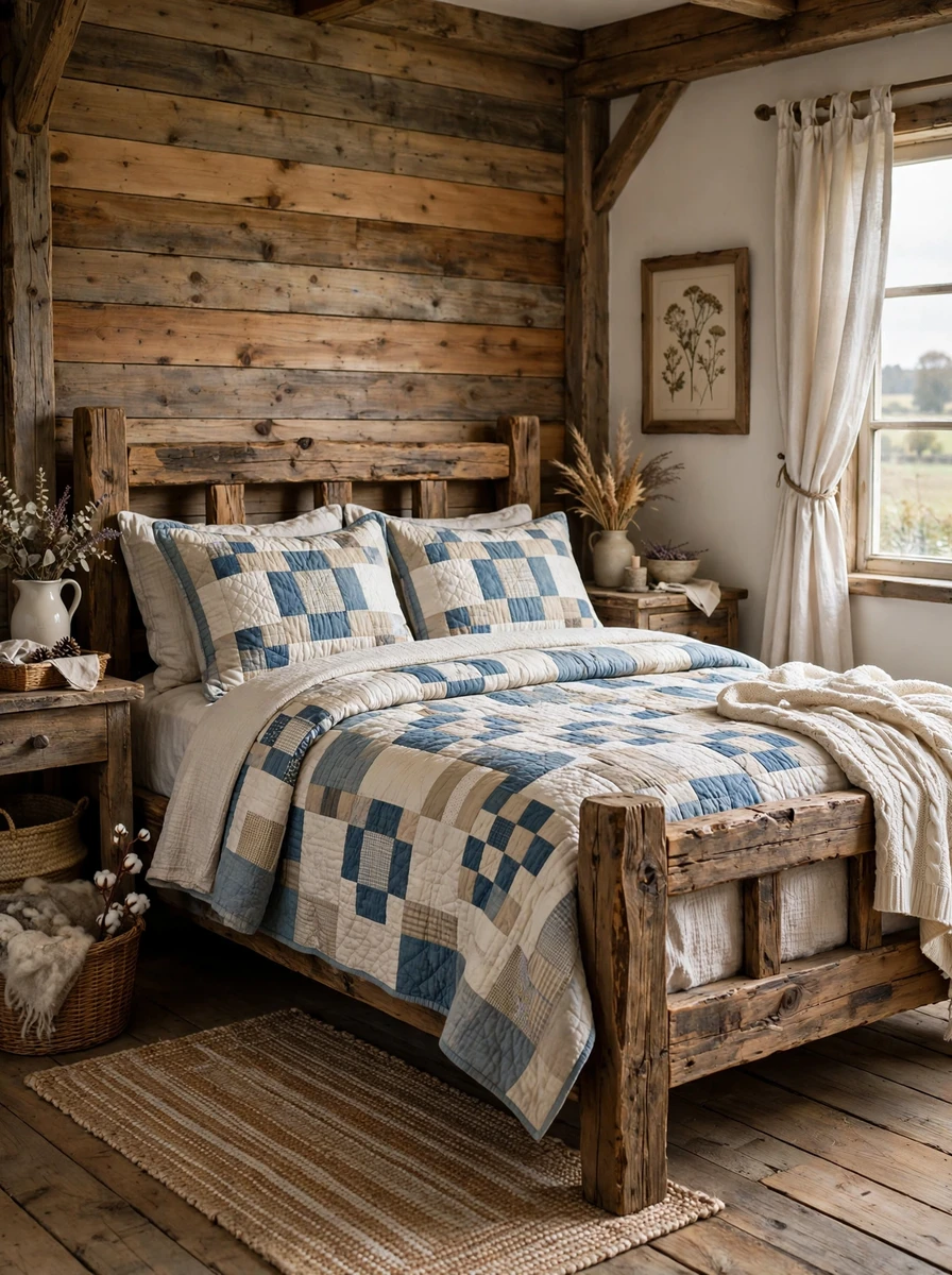 2. Choose a Farm Style Bedroom Bed as the Anchor