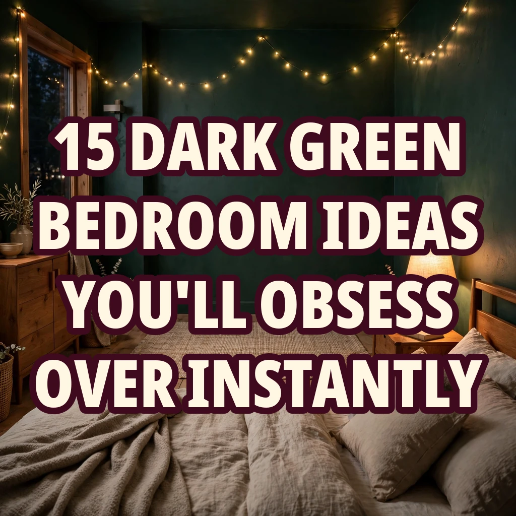 15 Dark Green Bedroom Ideas You'll Obsess Over Instantly