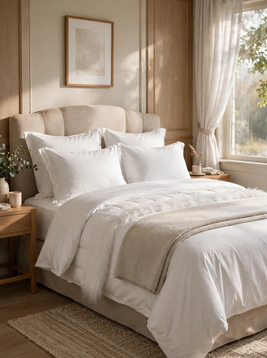 Layer Crisp White Bedding Like a Cozy Luxury Bedroom