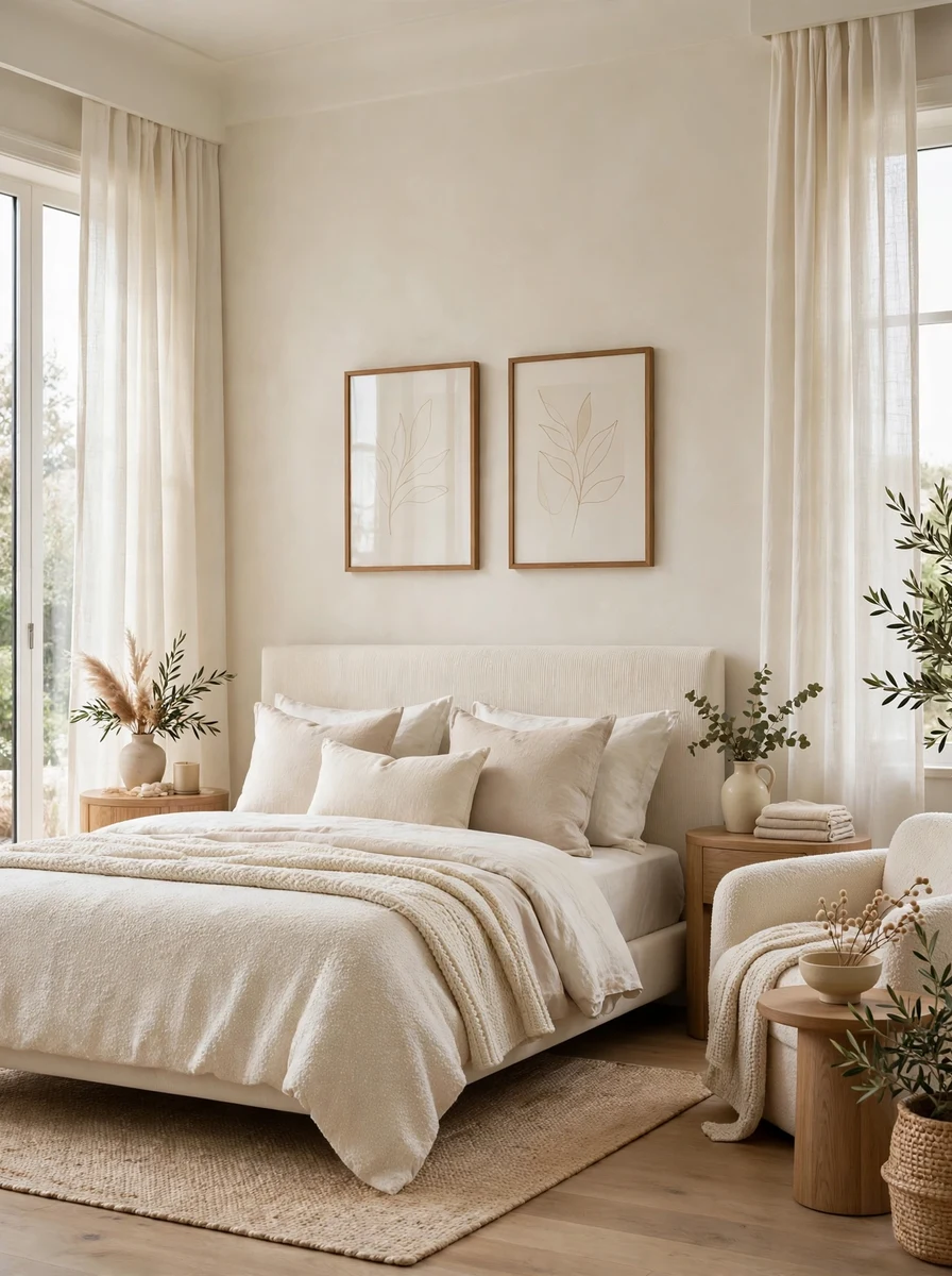 Choose a Soft Neutral Palette for a Modern Elegant Bedroom