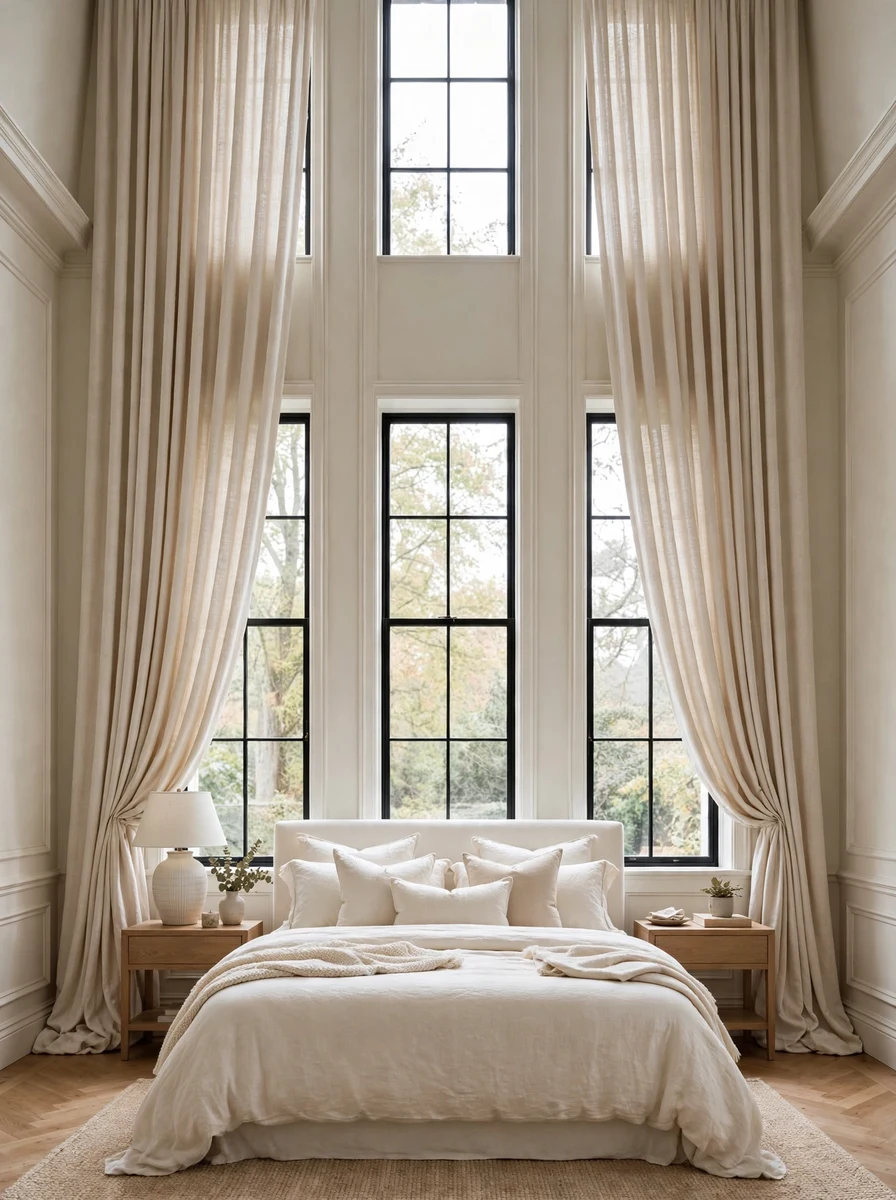 Hang Floor-to-Ceiling Curtains for Instant Height